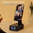 thumbnail image 3 of Soporte para Teléfono Móvil con Altavoz Bluetooth y Reloj, Soporte de Escritorio Plegable para Tabletas y Teléfonos Móviles, 3 of 5