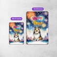 thumbnail image 5 of Happy New Year with Shetland Sheepdog Fireworks Holiday Xmas Winter 2025 Vertical Metal Aluminum Sign Sheltie Dog Lover Gifts Wall Art Home Decor - 00025, 5 of 5