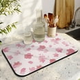 thumbnail image 3 of 2 Pack Washable Rubber Multicolored Flower Leaves Dish Drying Mats for Kitchen Counter Home Large Coffee Bar Pad Accessories and Decor for Utensils Stemware (2pcs 19.5''x12''), 3 of 6