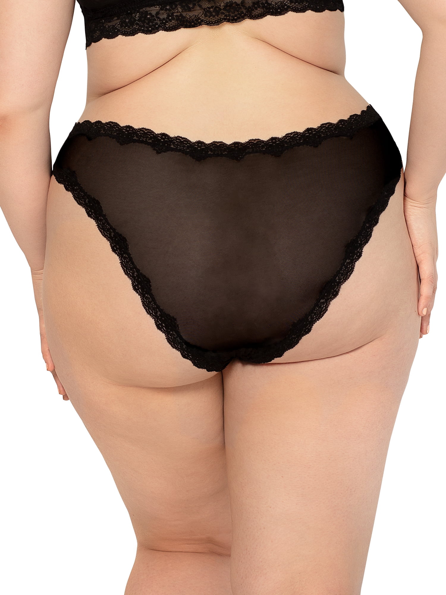 Smart & Sexy Women's Lace Trim Cheeky Panties, 2-pack, Style-SA1377