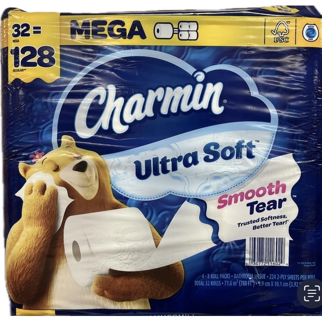 Papel higiénico Charmin Ultra Suave 32 mega rollos