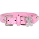 thumbnail image 1 of Pet Bone Rhinestone Collar - Ajustable 20-28cm, Material PU, Campana, para Perro/Gato, Regalo, 1 of 4
