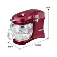 thumbnail image 2 of Kenmore Elite Ovation 5-Qt Stand Mixer, Burgundy, Premium Kitchen Mixer with Durable Design, 2 of 9