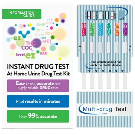 (1 Pack) EZ Level 12 Panel Urine Drug Dip Test Multi-Drug Testing (Best At Home Drug Test)