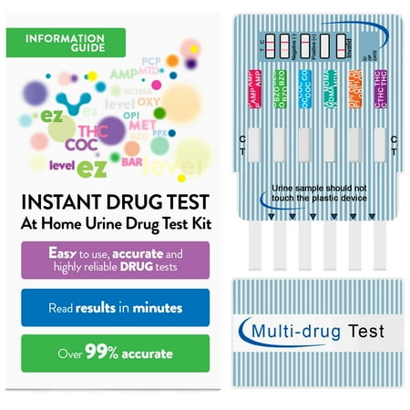 (1 Pack) EZ Level 12 Panel Urine Drug Dip Test Multi-Drug Testing (Best One Day Detox For Drug Test)