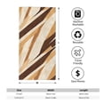thumbnail image 2 of Polyester Long Towel Multi-Size Water Absorption Good Bright Fluffy Soft For Bathroom Swimming Pool Beach Outdoor Travel Tan Geometric Lines_4, 2 of 8