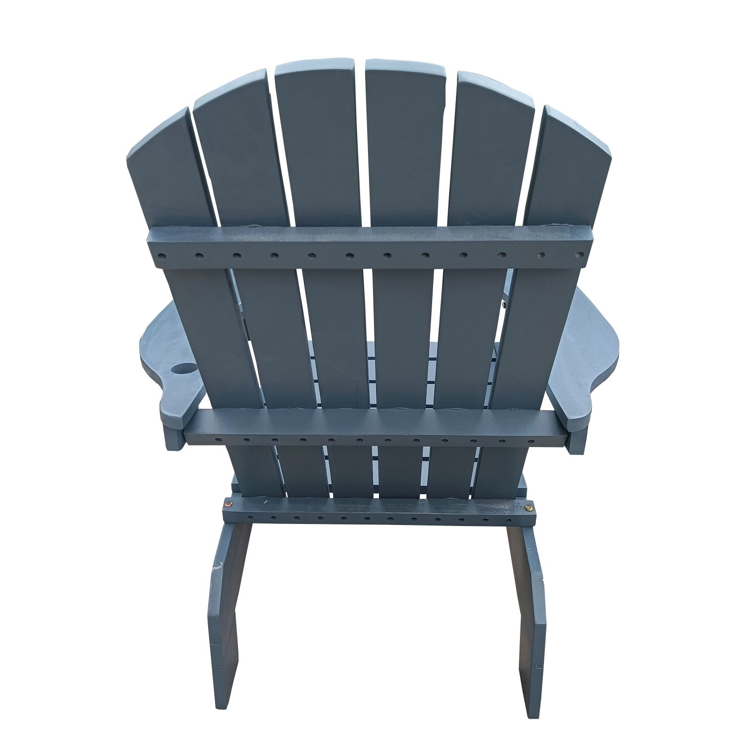 Resenkos Indoor/Outdoor Wood Adirondack Chair, Polywood Adirondack Chair with Hole to Hold Umbrella on The Arm