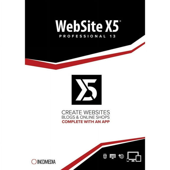 Incomedia WSX5PRO13EN Website X5 Professional 13 ESD (Digital Code)