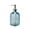 Blue 【Corrugated Hand Sanitizer Bottle *1】, variant on Liquid Soap Dispenser Glass Soap Bottle Press Type Pump in Wave Pattern Design for Shampoo and Shower Gel Easy Refill and Drip-Free Dispensing for Bathroom Vanity and Guest Washroom Topliu