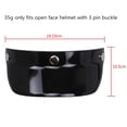 thumbnail image 2 of Universal 3 Snap-Button Visor Flip Up Wind Shield for Open Face Motorcycle Helmet, 2 of 8