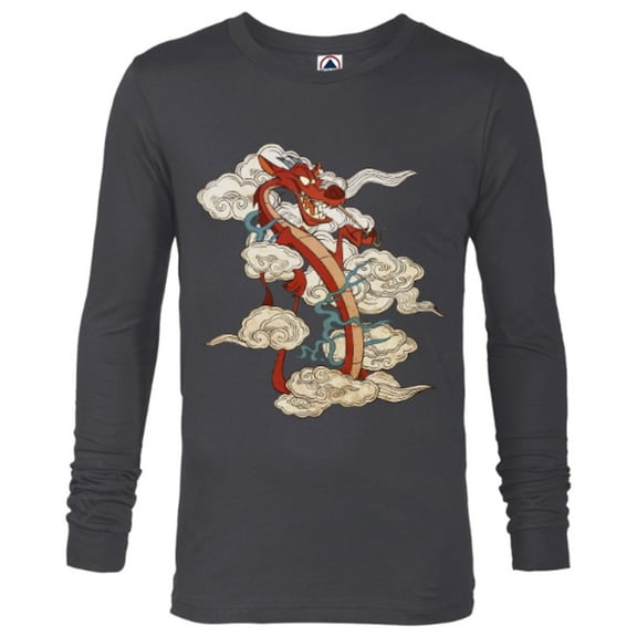 Disney Mushu T-Shirt - Long Sleeve T-Shirt for Men - Customized-Charcoal Heather