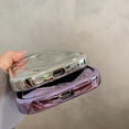 thumbnail image 5 of Cute Luxury Glossy Meteorite Texture Water Ripple Shape Camera Lens Protection Case, Electroplate Soft Shockproof Back Cover foriPhone 14. (Purple), 5 of 13