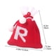 thumbnail image 3 of Bolsa de regalo tejida con letras del alfabeto | Bolsa bordada para dulces navideños | Adorno navideño personalizado | Mini bolsa colgante para decoración del árbol, 3 of 5