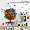 thumbnail image 3 of Pegatinas de pared de árbol de tinta colorida Injueey 2 piezas PVC extraíble Decoración del hogar HA083768-00, 3 of 6