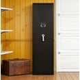 thumbnail image 2 of 5-8 Biometric Gun Safe, Gun Cabinet for Rifles and Shotguns, Rifle Gun Safe with Inner Cabinet, Gun Safe with LED Light, Removable Shelf and Dual Alarm System, 2 of 6