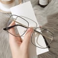 thumbnail image 5 of FeiKong Gafas con bloqueo de luz azul para mujer, anteojos cuadrados de gran tamaño con tachuelas de diamante, anteojos para hombre con filtro UV antideslumbrante, anteojos para juegos de computadora, 5 of 5