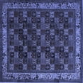 thumbnail image 1 of Ahgly Company Indoor Square Persian Blue Traditional Area Rugs, 8' Square, 1 of 4