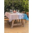 thumbnail image 3 of Outdoor Table Cloth with Umbrella Hole and Zipper, Blue Beach Waterproof Rectangle Tablecloth 54"x80", Summer Ocean Coastal Nautical Seaside Washable Table Cover for Outside Party Patio Picnic, 3 of 8