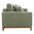 thumbnail image 4 of Furniture of America Nora Mid-Century Modern Chenille Track Arm Sofa with Pillows, Olive Green, 4 of 12