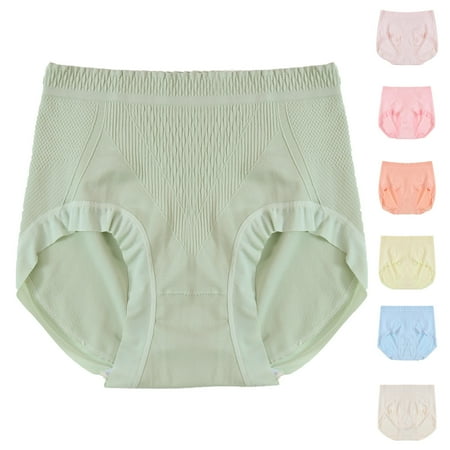 Kmdttou Women s Underwear Cotton Sexy Lace High Cut Panties Comfort Bikini Panty Stretch Underpants Breathable Ladies Briefs (Available in Plus Size) Green-L