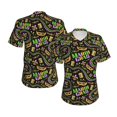 thumbnail image 3 of Goofa Mardi Gras3 Pattern Women's Slim-Fit Short-Sleeve V-Neck T-Shirt,Classic-Fit Short-Sleeve V-Neck T-Shirt-Large, 3 of 5