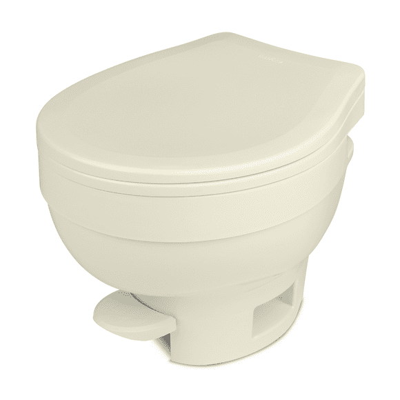 Thetford Aqua-Magic VI Toilet Design Permanent à Profil Bas Siège Rond à SloClose Pédale de Commande de Chasse d'Eau