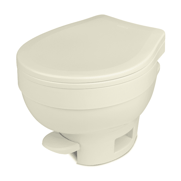 Thetford Toilet 31834 Aqua-Magic VI; Permanent; Low Profile; Pedal Flush Control; Full Bowl Flush; Parchment; Without Water-Saving Hand Sprayer