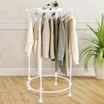 thumbnail image 1 of Round Garment Rack Gold Clothing Rack,clothing Racks For Hanging Clothes, Double Space Multi-Purpose Floor-Standing Retail Clothing Rack For Clothes Storage, Commercial Clothing Organize (White), 1 of 8
