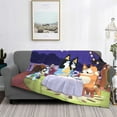 thumbnail image 2 of Rozeui Bluey for Flannel Blanket, Soft Fuzzy Plush King Blanket for Winter, Thick and Warm All-Season Bed Throw-40"x30", 2 of 6