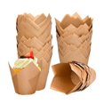 thumbnail image 1 of Bandejas de la Tulipán Bandejas de la del Papel Aceite Categoría Alimenticia Bandejas Estándar de la Tulipán Convenientes para los Festivales, 1 of 5