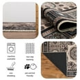 thumbnail image 2 of Keen Home Design Machine Washable Area Rugs with Non-slip Backing, Ideal for Hallway, Living Room, Bedroom, Kitchen and Laundry Room, Vintage Moroccan and Low Pile Rug - ( 2'6'' x 12' ), 2 of 9