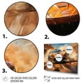 thumbnail image 3 of Designart "Exotic Car on Offroad in Orange II" Muscle Car Metal Wall Art Set, 3 of 5