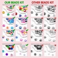 thumbnail image 2 of Kit para hacer pulseras, cuentas para hacer pulseras, cuentas de pony, cuentas de arcilla polimérica, cuentas de cara sonriente, cuentas de letras para hacer joyas, manualidades y manualidades, regalo yeacher estándar, 2 of 2