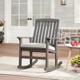 Better Homes & Gardens Delahey Cushioned Outdoor Wood Rocking Chair
