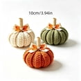 thumbnail image 3 of Cififendec Thanksgiving Knitted Pumpkin Set of 3, 3.94", Hand Woven Fabric Pumpkin Decor for Fireplace Mantel Tabletop Indoor Home Decor, 3 of 6