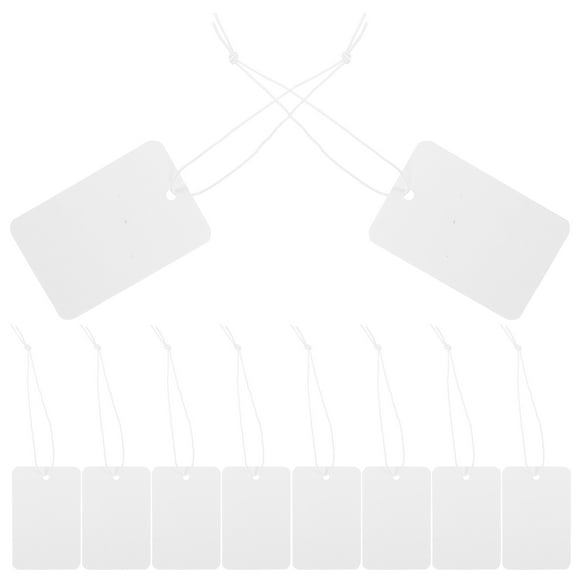 Hytrove 100Ud Etiquetas Con Cuerda Elástica Para Marcar Ropa Y Pequeños Objetos