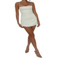 thumbnail image 2 of Women Summer Bodycon Dress Solid Color Spaghetti Strap Sleeveless Dress Fashion Backless Dress, 2 of 7
