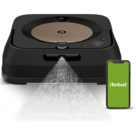 iRobot Braava Jet M6 6012 Ultimate Robot Mop- Wi-Fi Connected, Precision Jet Spray, Smart Mapping, Compatible with Alexa, Ideal for Multiple Rooms, Recharges and Resumes