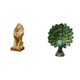 thumbnail image 1 of Majestuosa escultura de león y . Elegante figura artística de animal. Adorno de mesa coleccionable para oficina, hogar, dormitorio, sala de e, 1 of 8