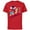 Red, variant on Mickey Mouse Family Star Sis of the Birthday Boy - Short Sleeve Cotton T-Shirt for Adults - Customized-Charcoal