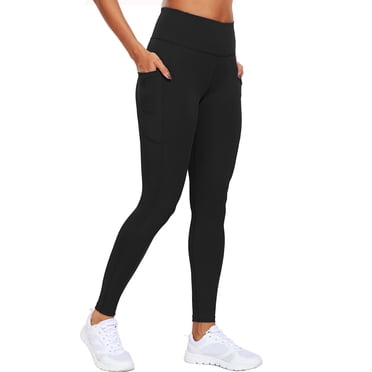 NELEUS Womens High Waist Ankle Yoga Leggings Workout with Two Pockets,Black,US Size L