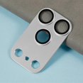 thumbnail image 4 of For iPhone 17 Pro Max Camera Lens Protector Brushed Integrated Metal Tempered Glass Lens Film - Silv, 4 of 5