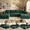 134" Green, variant on Liaroo 134.7" Sectional Sofa, Boneless Couch, U-Shaped Couches with Chaise No Assembly Required Modular Cloud Sofa for Living Room Apartment Theater Room