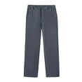 thumbnail image 1 of Zszcpp High Waisted Pants Men'S Button Pocket Long Simple Style Solid Color Elastic Business Pencil Trousers Casual Trouser, 1 of 5