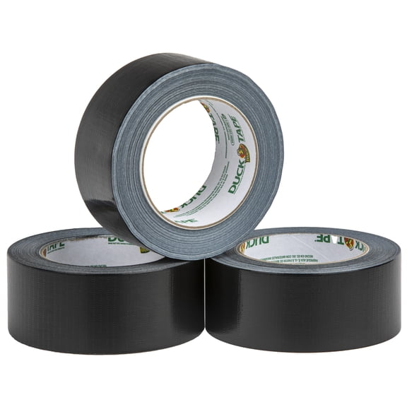 Color Duck Tape Brand Duct Tape, Black, 1.88 in. x 30 yd., 3 pack