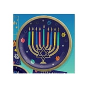 Amscan Hanukkah - Plate - Size 10 in - round - disposable (pack of 20)
