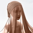thumbnail image 3 of Prolriy Hijab Undercap Women's Soft Chiffon Long Scarf Shawl Fashion Muslim Hijab Wrap Hijab Head Scarf Turbans for Women M, 3 of 3