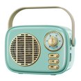 thumbnail image 1 of Altavoz Bluetooth Dosmix Estilo Retro Vintage Azul, 1 of 7