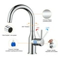 thumbnail image 4 of WOWOW  Kitchen Sink Faucet Chrome High Arc Single Handle Kitchen Bar Faucet, 4 of 6