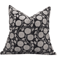 thumbnail image 6 of Fabdivine Pack Of 2 Block Print Throw Pillow Cover, 14x14 inch,Handmade,Black, 6 of 6